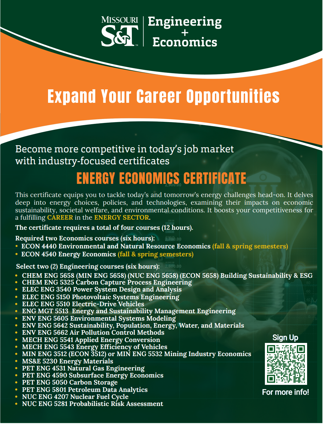 Engineering and Economics Expand your Carrer Opportunities